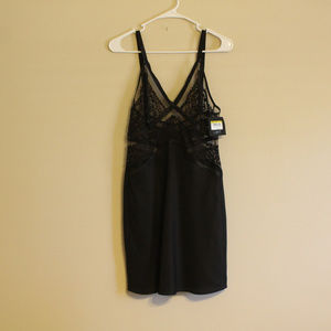 NWT Calvin Klein Women's Black Evocative Chemise